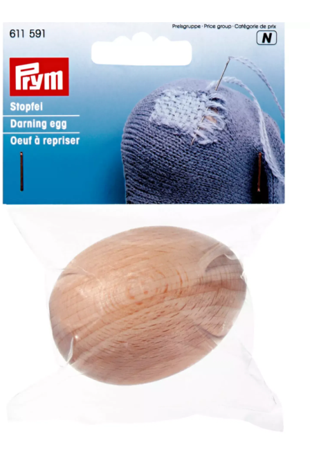 PRYM 611 591 Huevo para zurcir, natural