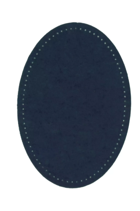PRYM 929 036 Parches, imitación ante, para aplicar con la plancha, 9,5 x 14,5 cm, azul marino