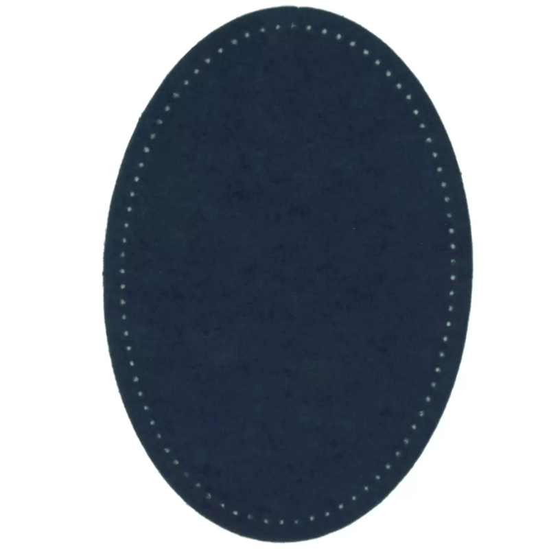 PRYM 929 036 Parches, imitación ante, para aplicar con la plancha, 9,5 x 14,5 cm, azul marino