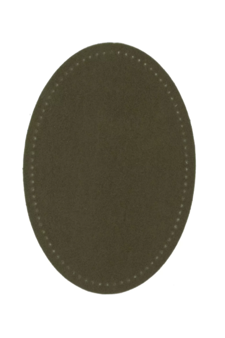 PRYM 929 037 Parches, imitación ante, para aplicar con la plancha, 9,5 x 14,5 cm, oliva