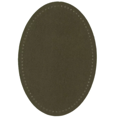 PRYM 929 037 Parches, imitación ante, para aplicar con la plancha, 9,5 x 14,5 cm, oliva