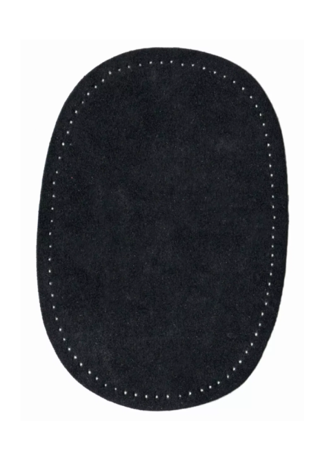 PRYM 929 031 Parches, imitación ante, para aplicar con la plancha, 9,5 x 14,5 cm, negro