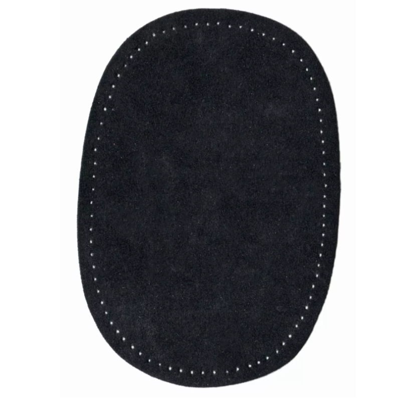 PRYM 929 031 Parches, imitación ante, para aplicar con la plancha, 9,5 x 14,5 cm, negro
