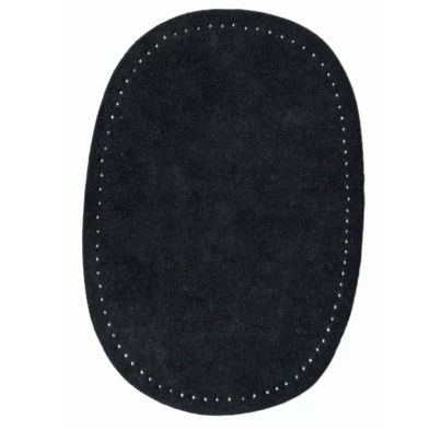 PRYM 929 031 Parches, imitación ante, para aplicar con la plancha, 9,5 x 14,5 cm, negro