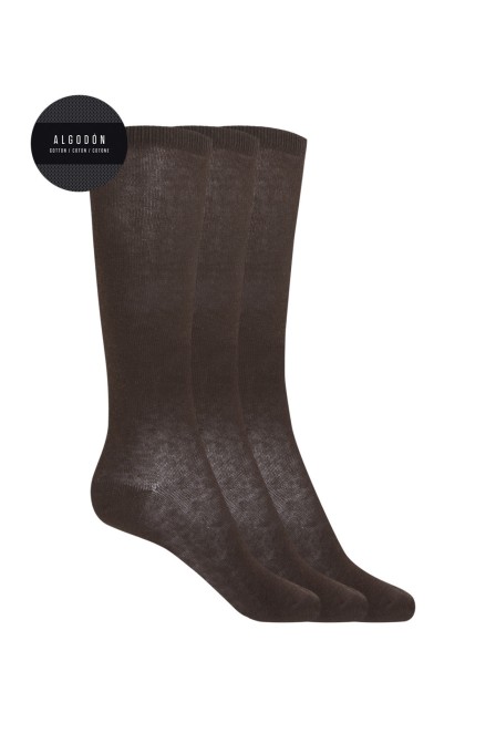 PUNTO BLANCO PACK DE 3 CALCETINES LARGOS AZUL MARINO T/4 Y 6 - 70144-30