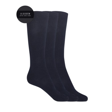 PUNTO BLANCO PACK DE 3 CALCETINES LARGOS AZUL MARINO T-4/6 70144-30