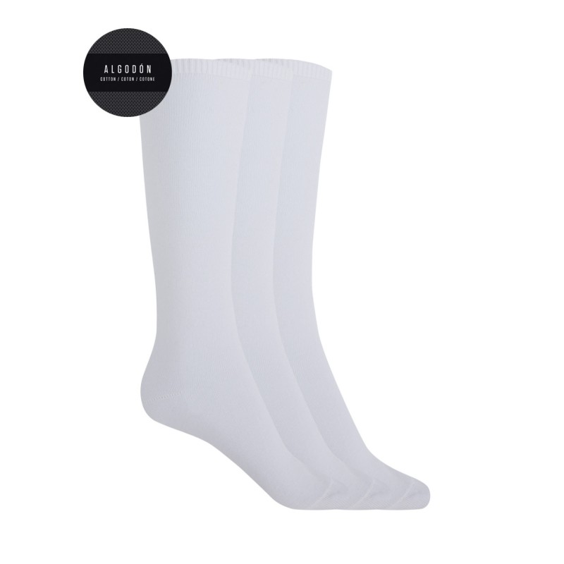 PUNTO BLANCO PACK DE 3 CALCETINES LARGOS AZUL MARINO T/4 Y 6 - 70144-30