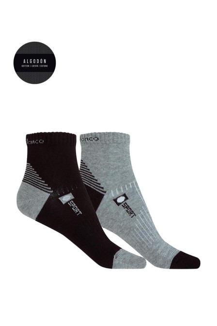 PUNTO BLANCO DUPLO DEPORTIVO CORTO SEMILISO 76178-00